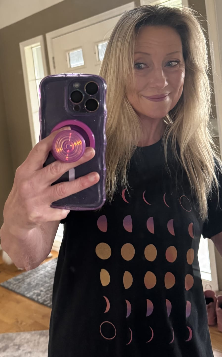 Customer photo review of Colorful Moon Phases Tee