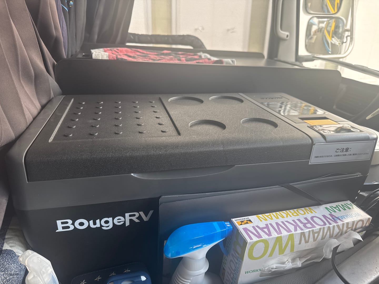 Customer photo review of BougeRV CR Pro ポータブル冷蔵庫 | バッテリー内蔵可能・急速冷凍 20L