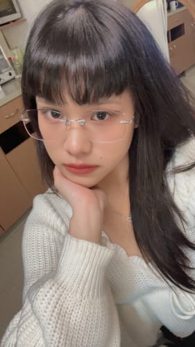 Customer photo review of Megan Eyeglasses