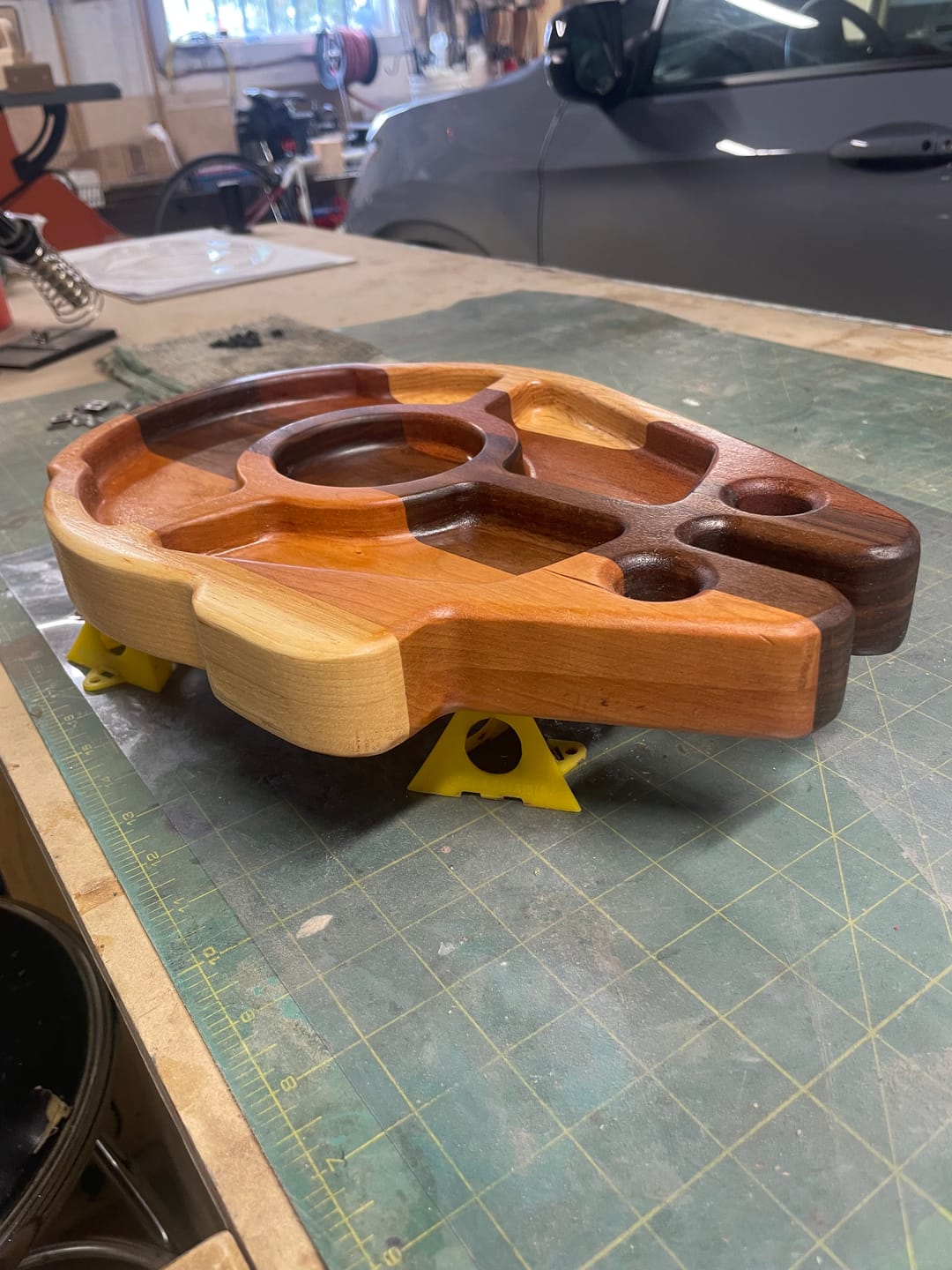 Customer photo review of 14.0x9.8" Falcon Spaceship Tray 22 Acrylic Router Template