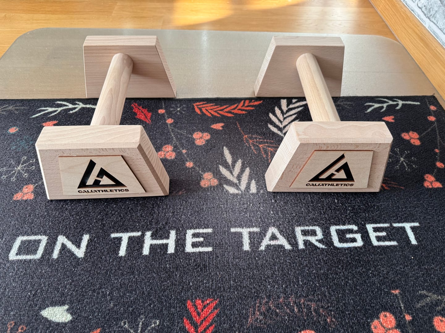 Customer photo review of Wooden Parallettes MEDIUM