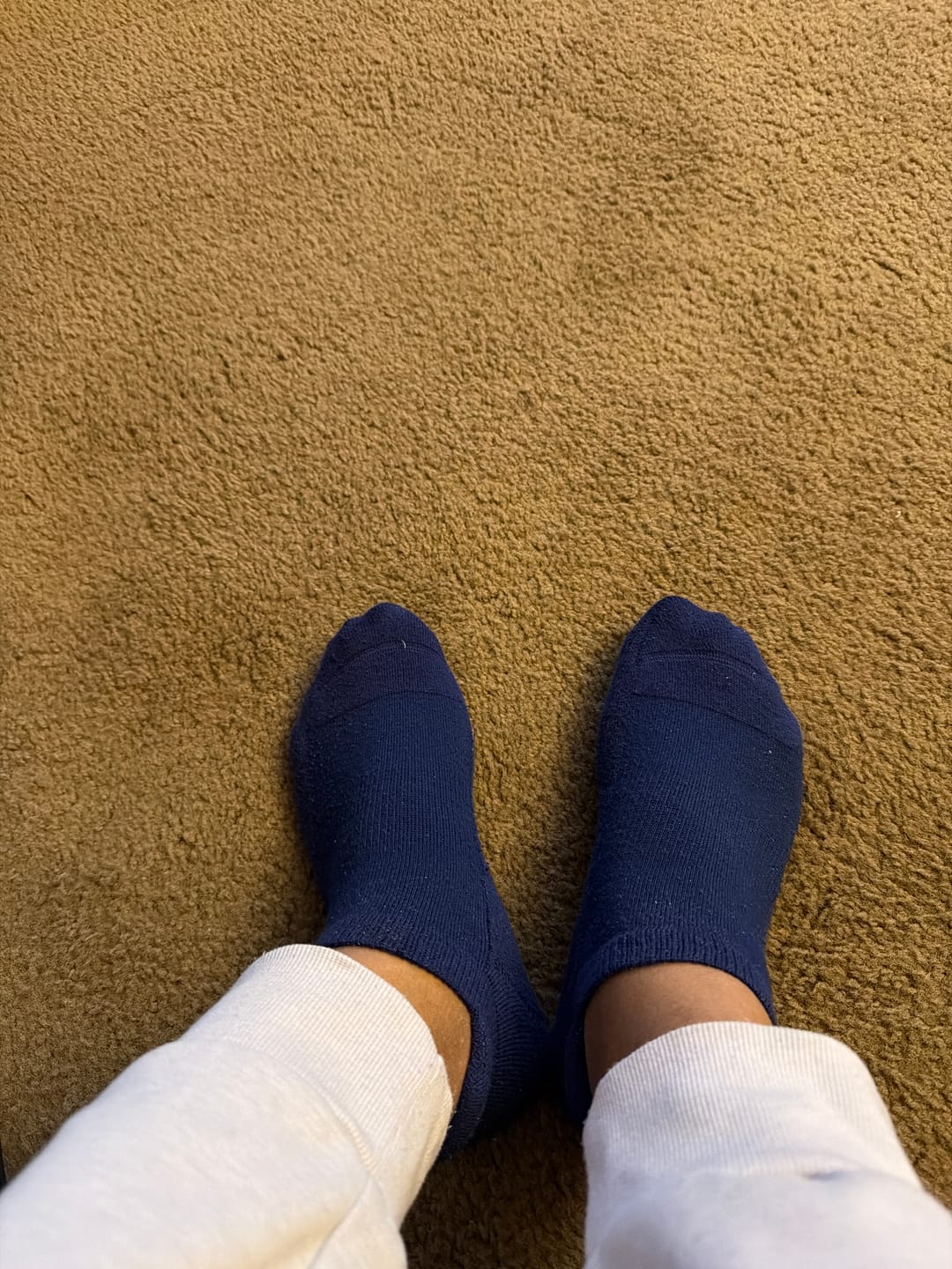 Customer photo review of Navy Blue Ankle Socks