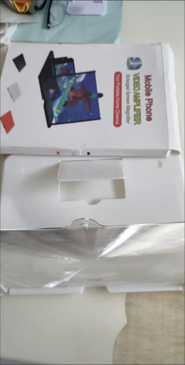 Customer photo review of Amplificador de Pantalla