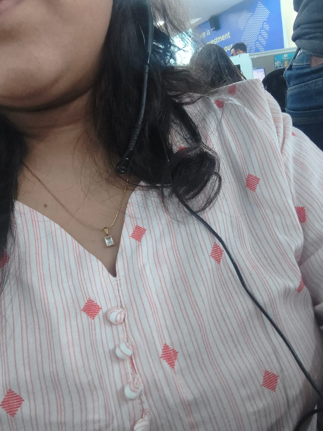 Customer photo review of Delicate Moonstone Necklace
