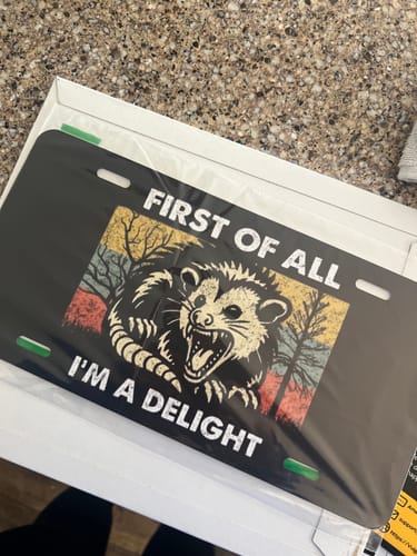 Customer photo review of Print Custom License Plate