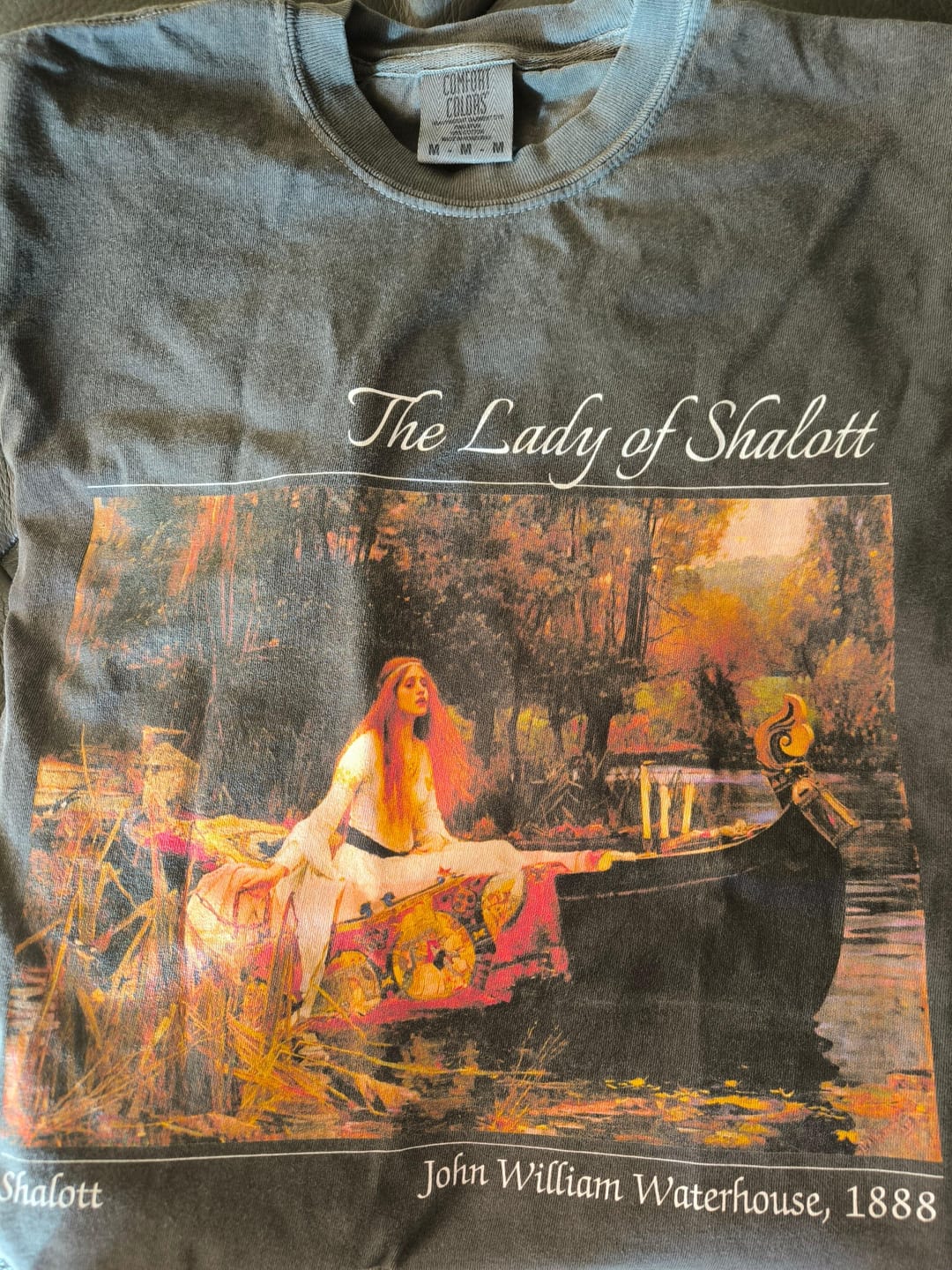 Customer photo review of Waterhouse Lady of Shalott Shirt | Comfort Colors® 100% Cotton Tee