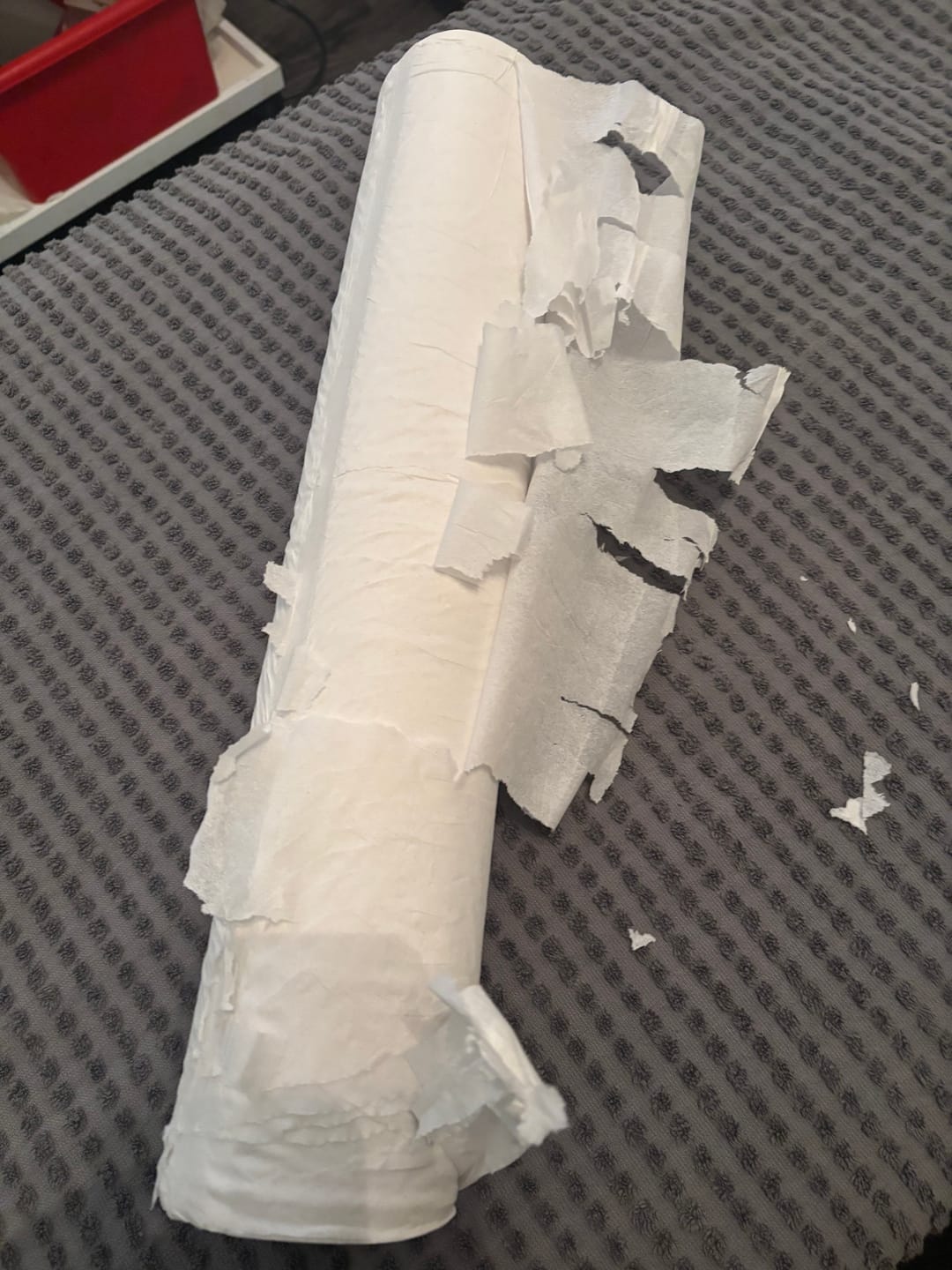 Customer photo review of Couch Rolls 20" - 2ply - Essentials White - 40m x 500mm - Case of 9