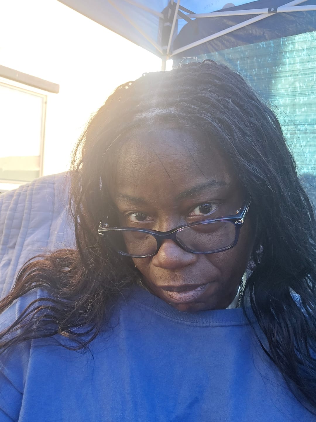 Customer photo review of Michelle - Salon-Style Glueless Miracle Braided Wig Pre-Bleached Swiss HD Full Lace Boho Box Braids Bora Bora Human Hair Body Wave Curls