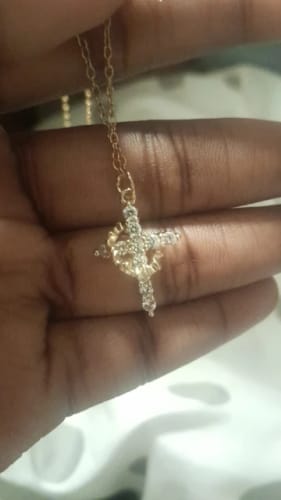 Customer photo review of Colgante Cruz y corona