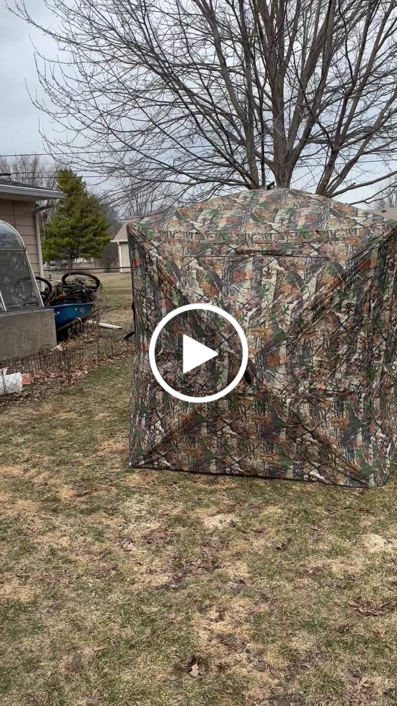 Customer video review of Tidewe Vis360 See-Through Ground Blind for Deer/ Turkey Hunting (3-4 Person)