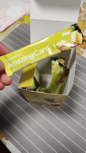 Customer photo review of Electrolitos en Polvo Sabor Piña 30 Sticks