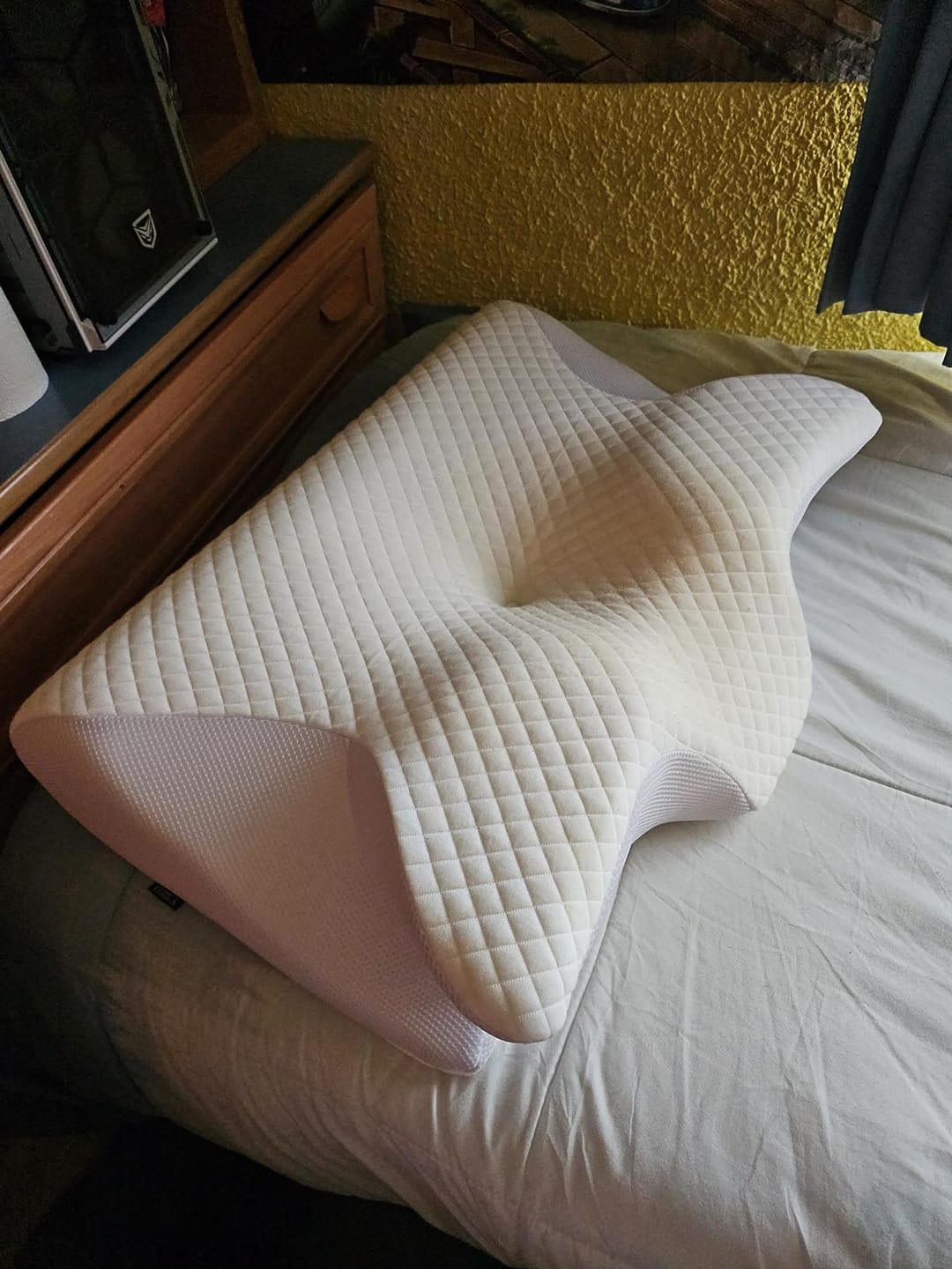 Customer photo review of Almohada Cervical Viscoelástica Sueño Profundo