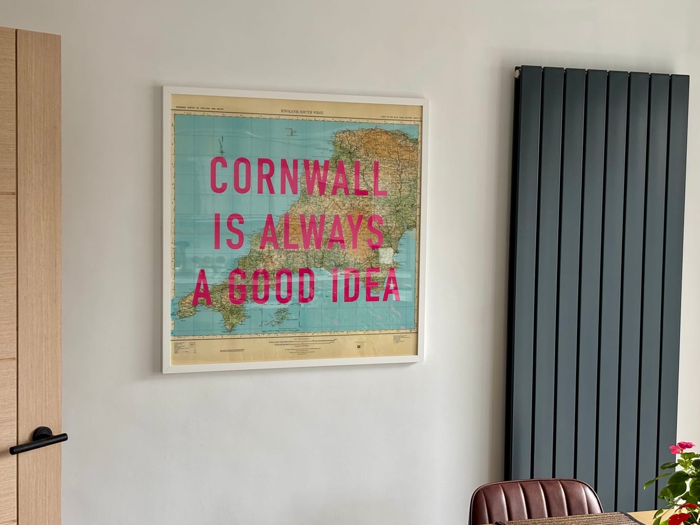 Customer photo review of Custom Pop Art Map Print (Any Location)