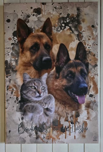 Customer photo review of Aquarell Pawtrait