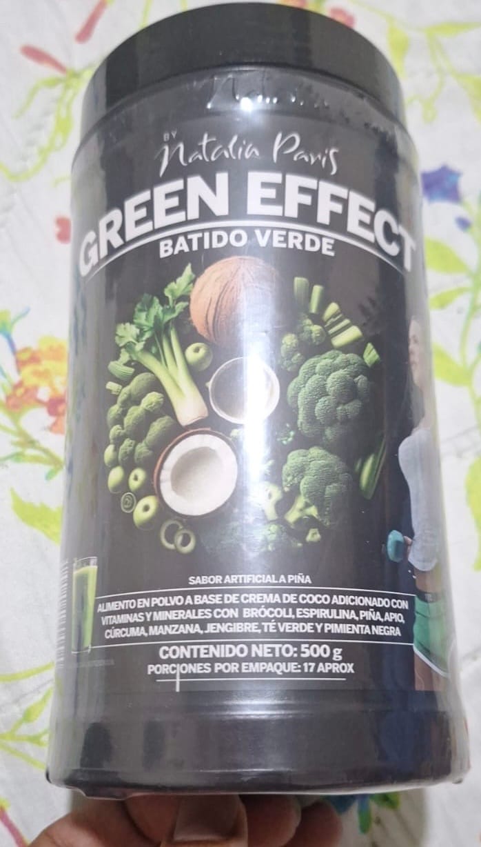 Customer photo review of Batido Verde Quemador Green Effect by Natalia Paris x 500 g