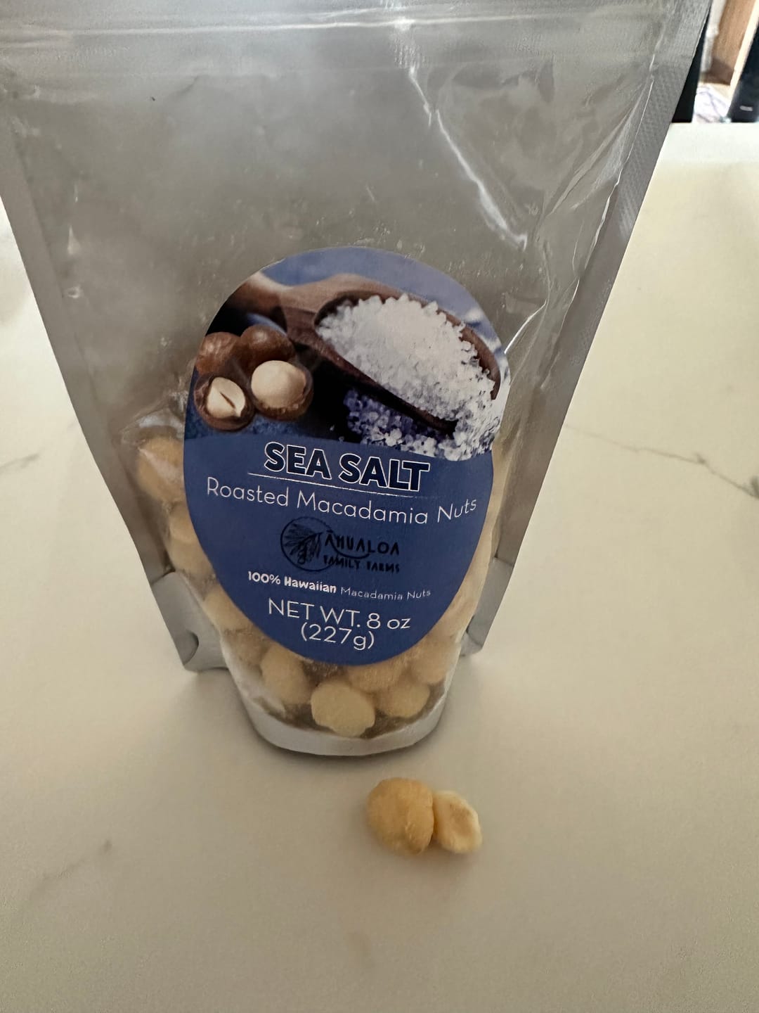 Customer photo review of Sea Salt Macadamia Nuts