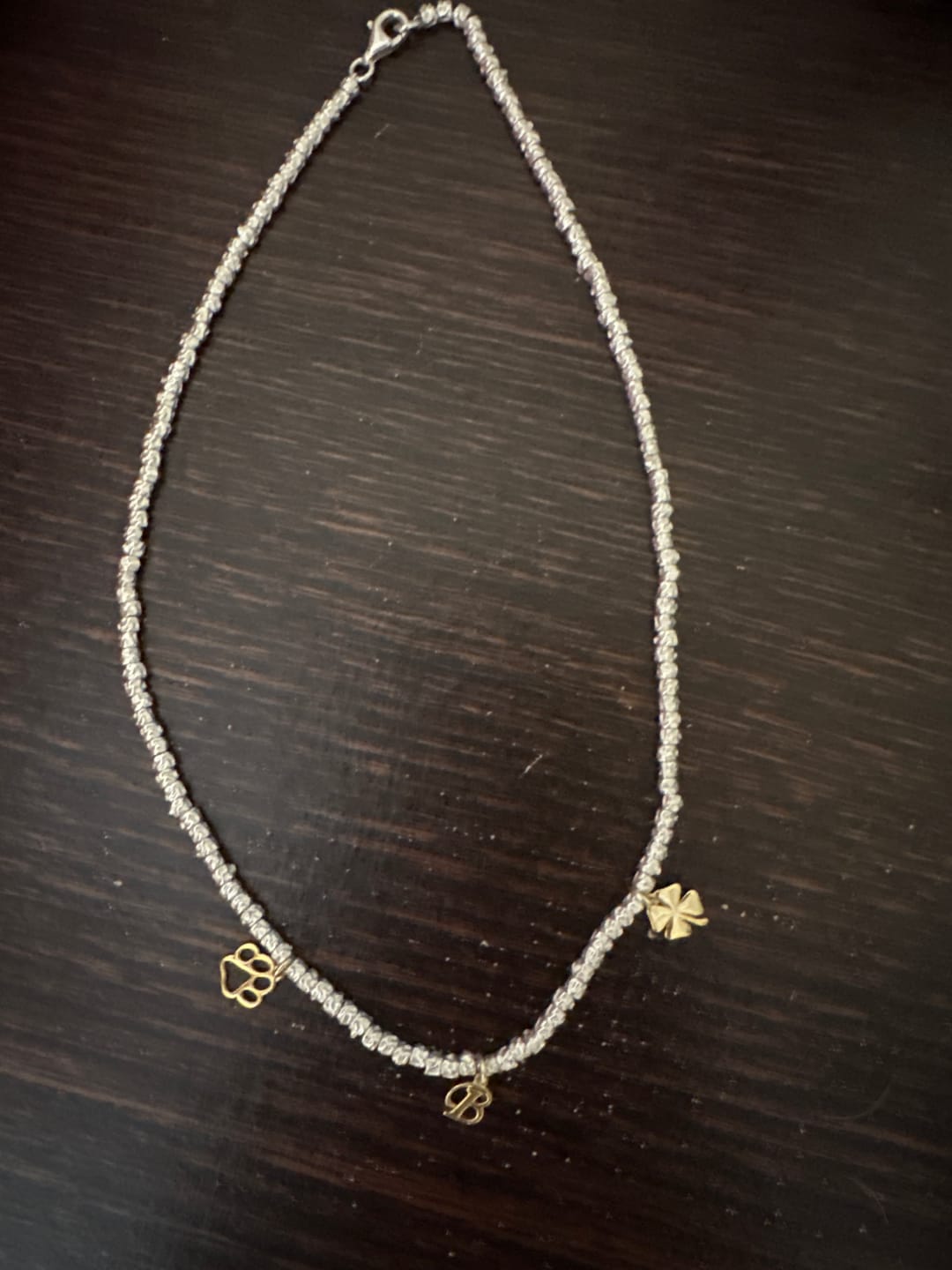 Customer photo review of CREA LA TUA COLLANA GRANELLI - charms oro