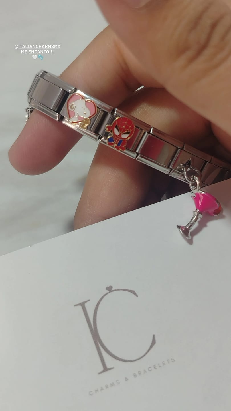 Customer photo review of Charm Tulipanes rosas