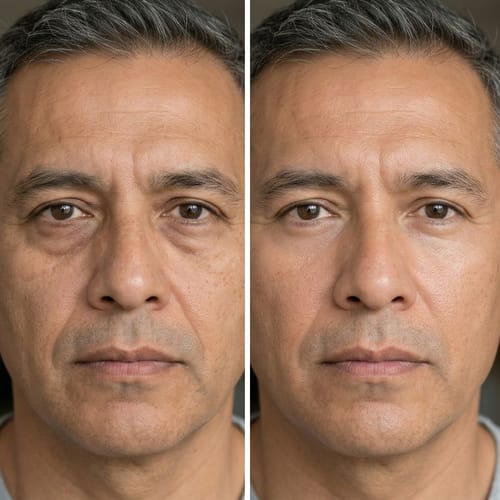 Customer photo review of Crema Facial 5 en 1