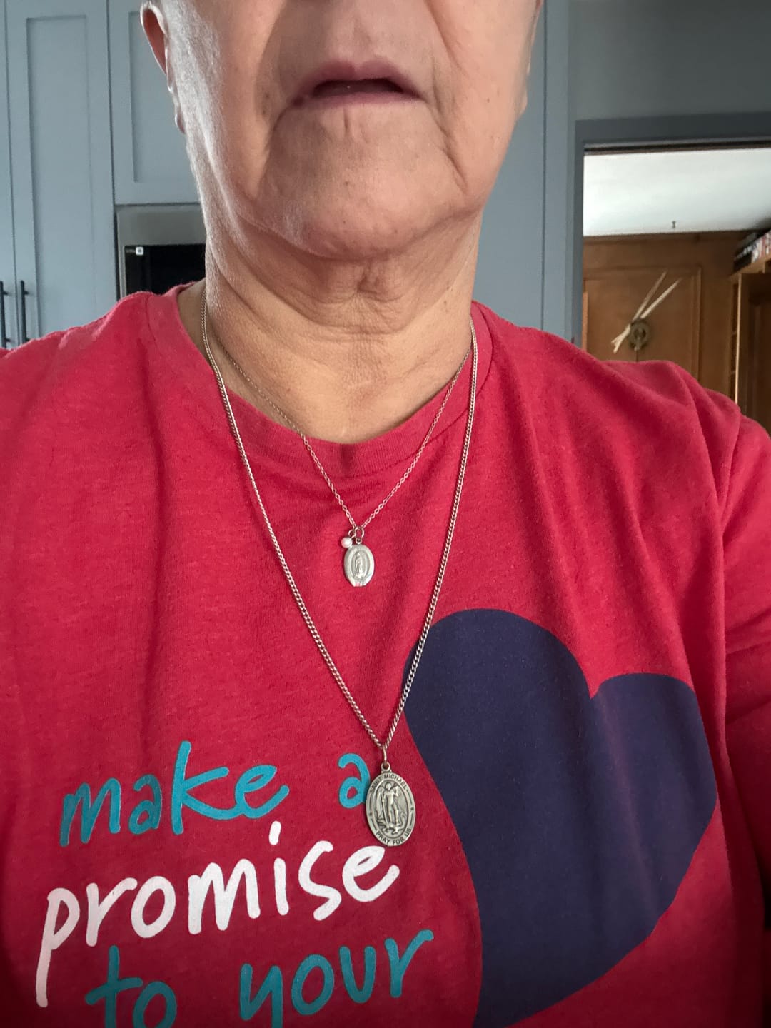 Customer photo review of Miraculous Medal Necklace
