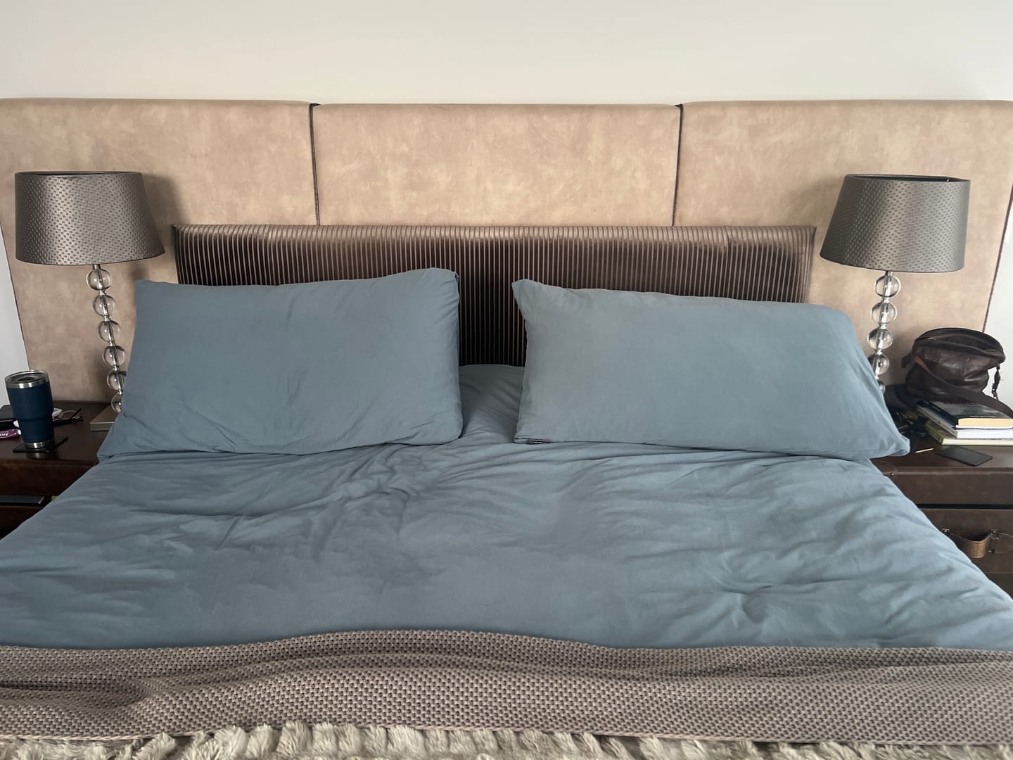Customer photo review of Duvet Cover Set - Seafoam