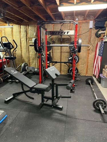 Customer photo review of RitFit M1 PRO Multi-Functional Smith Machine with Cable Crossover System and Squat Rack for Home Gym