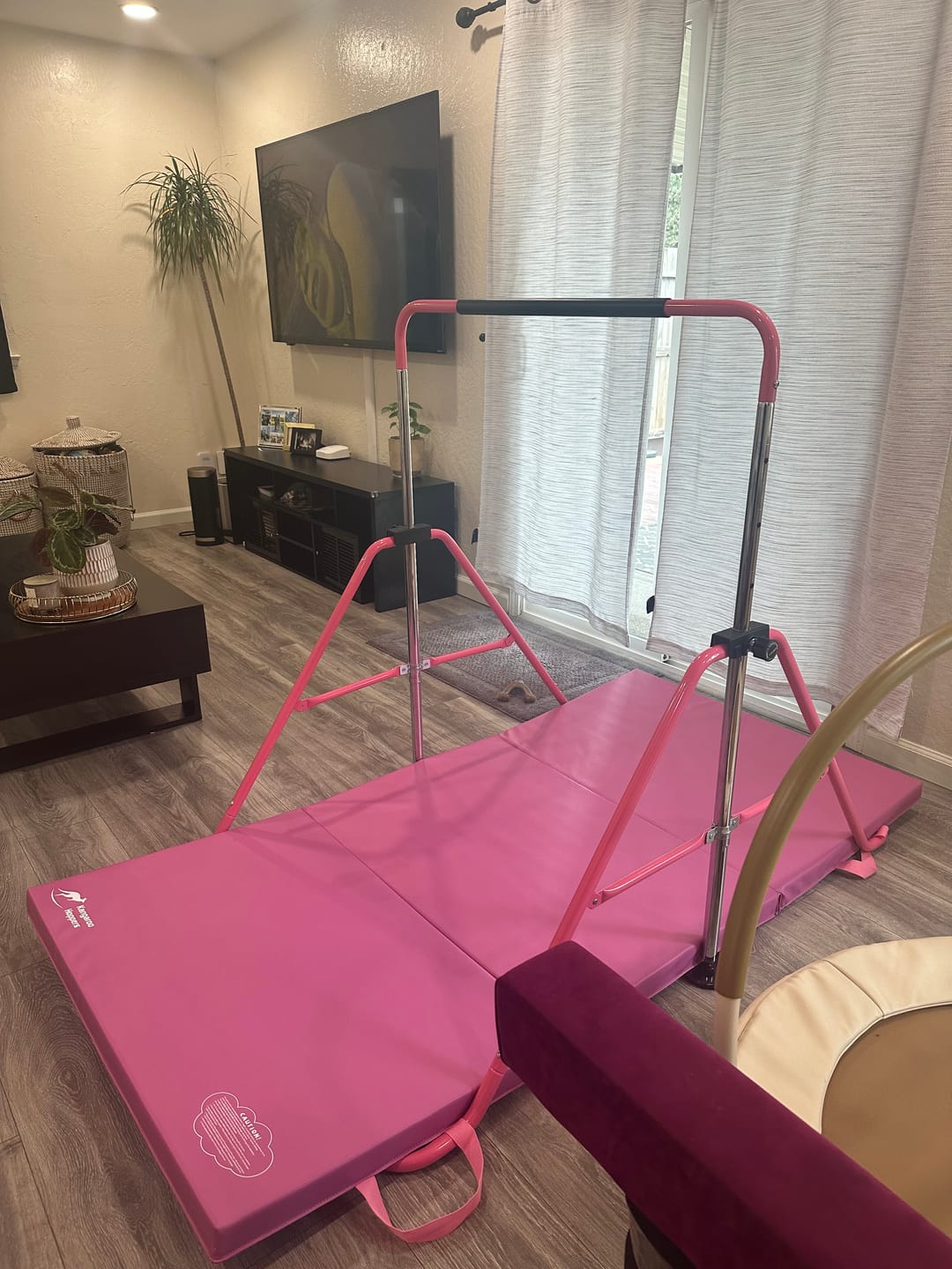 Customer photo review of Kangaroo Hoppers Kids’ Gymnastics kip bar bundle