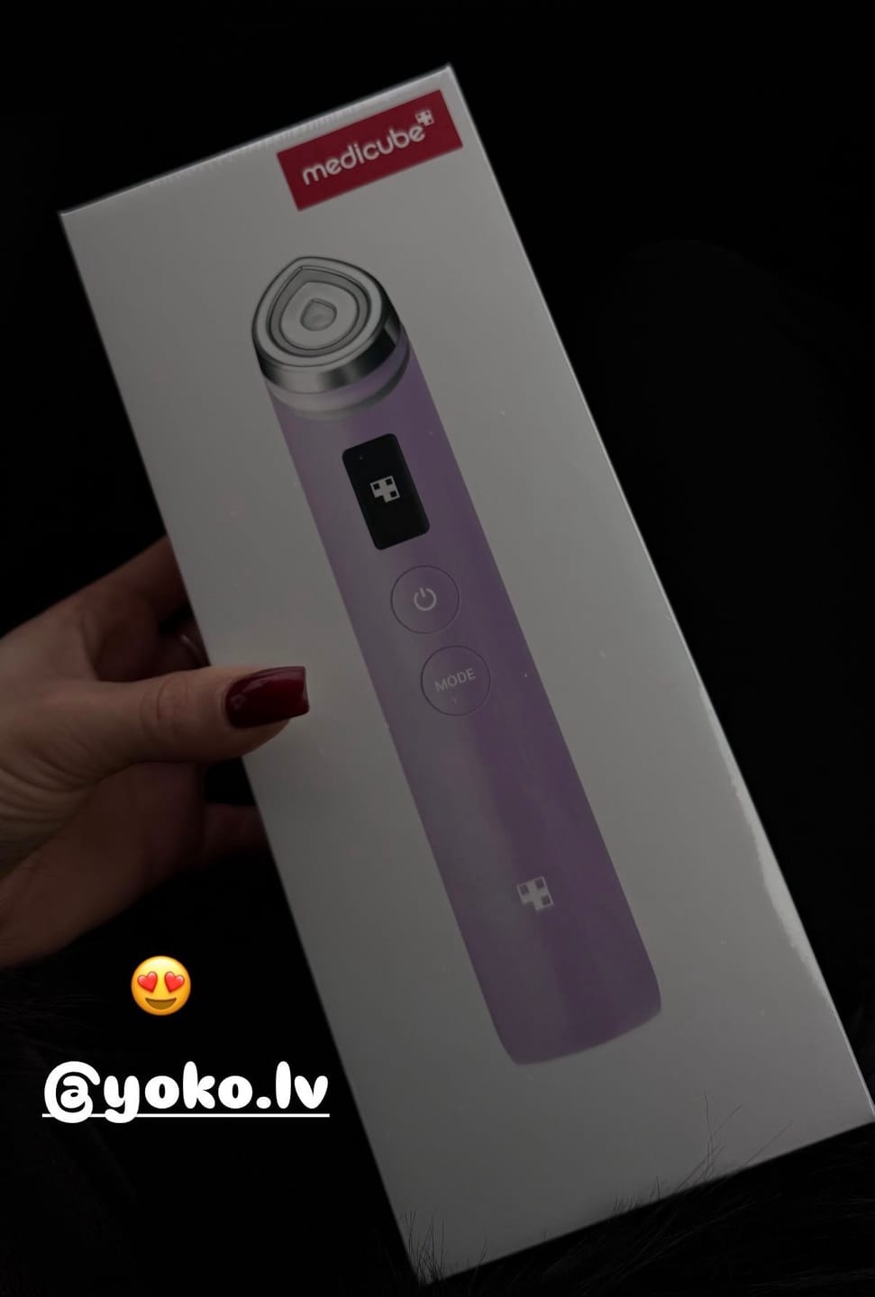 Customer photo review of Mikrostimulācijas ierīce ādas kopšanai Medicube AGE-R Booster Pro