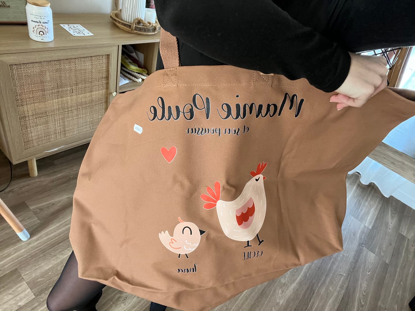 Customer photo review of Cabas XXL - Mamie Poule
