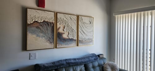 Customer review photo for Plaster Art Texture Painting #SG455