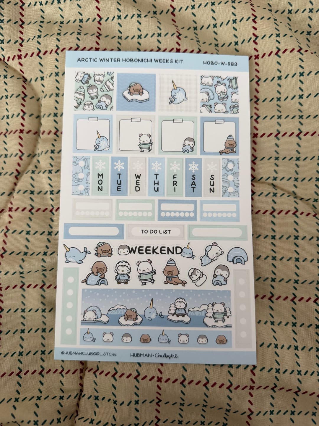 Customer photo review of Arctic Winter Theme Hobonichi Weeks Kit