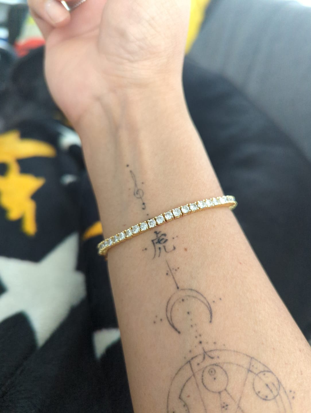 Customer photo review of 3mm Tennis Chain Unisex Bracelet