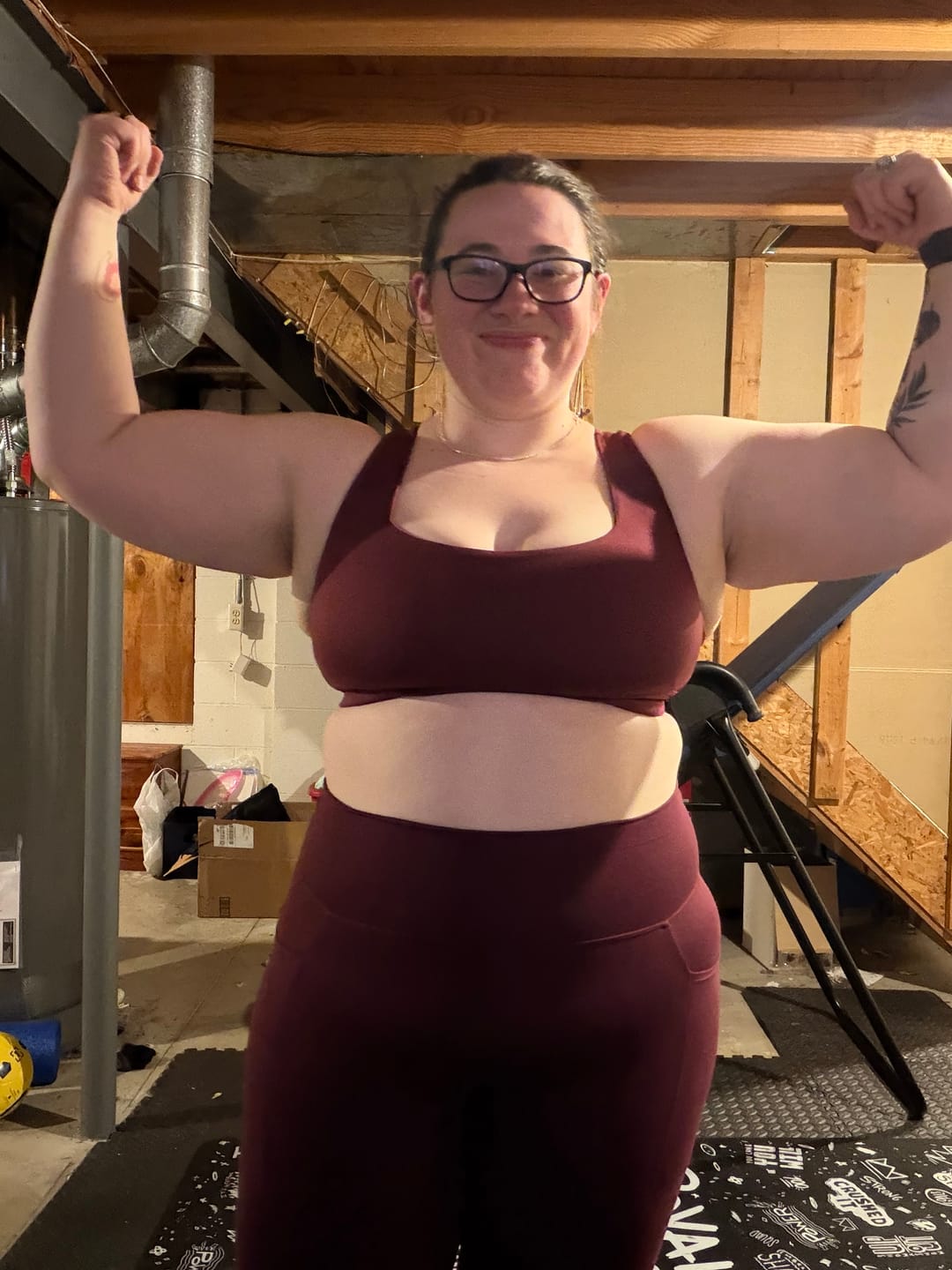 Customer photo review of Vivid Square Neck Sports Bra