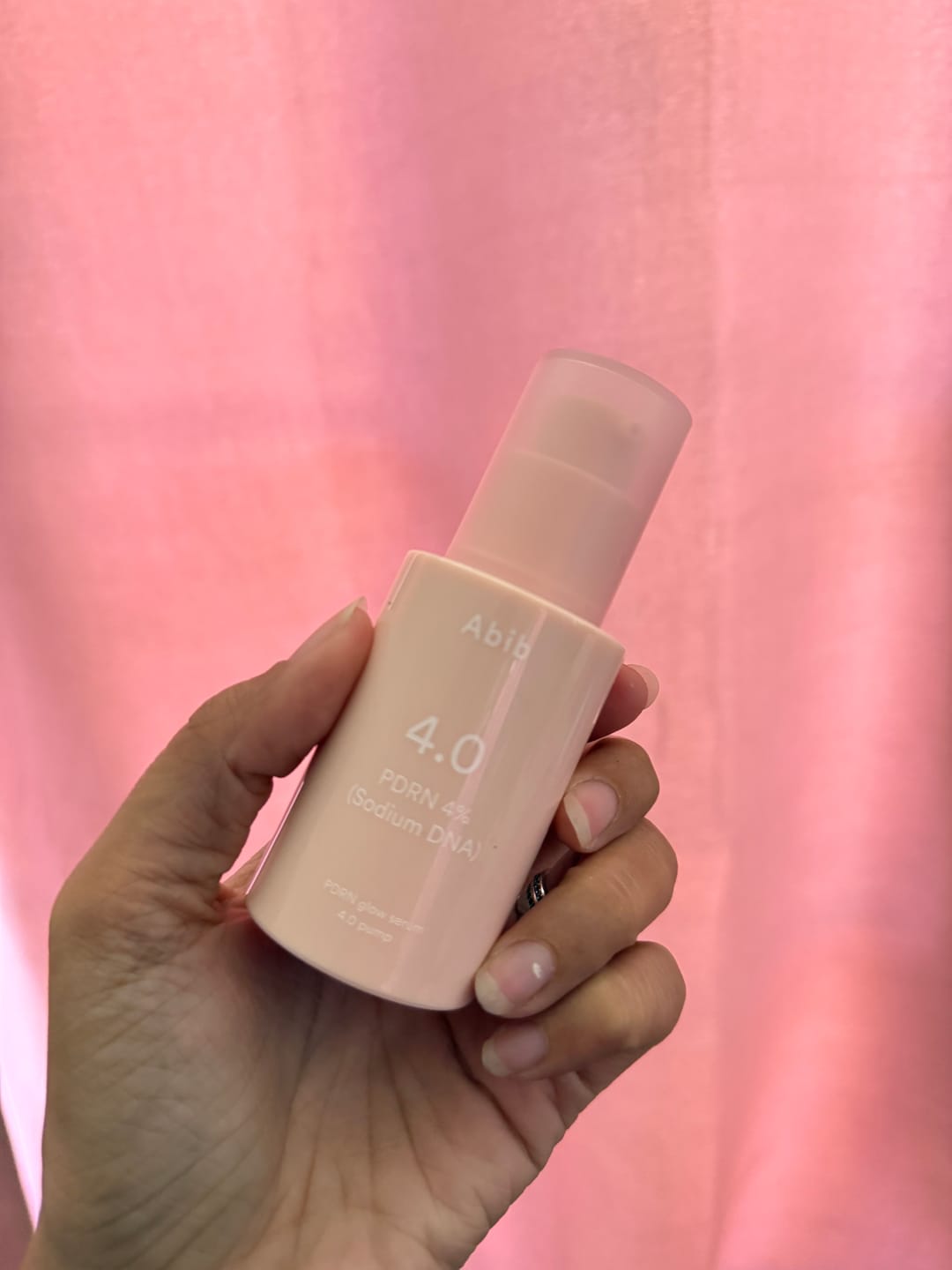 Customer photo review of PDRN glow serum 4.0 pump