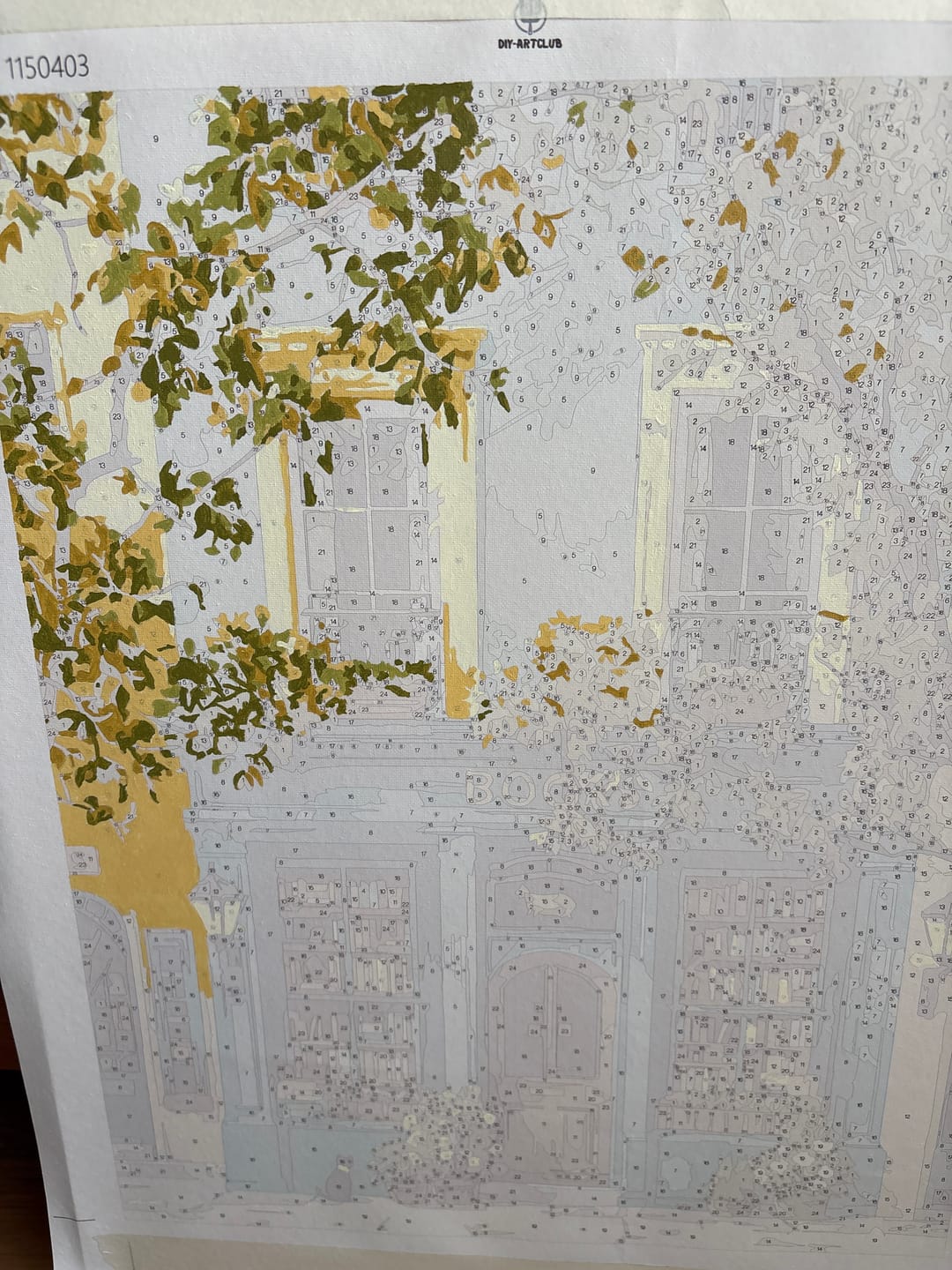 Customer photo review of The Blue Bookshop | Paint by Number