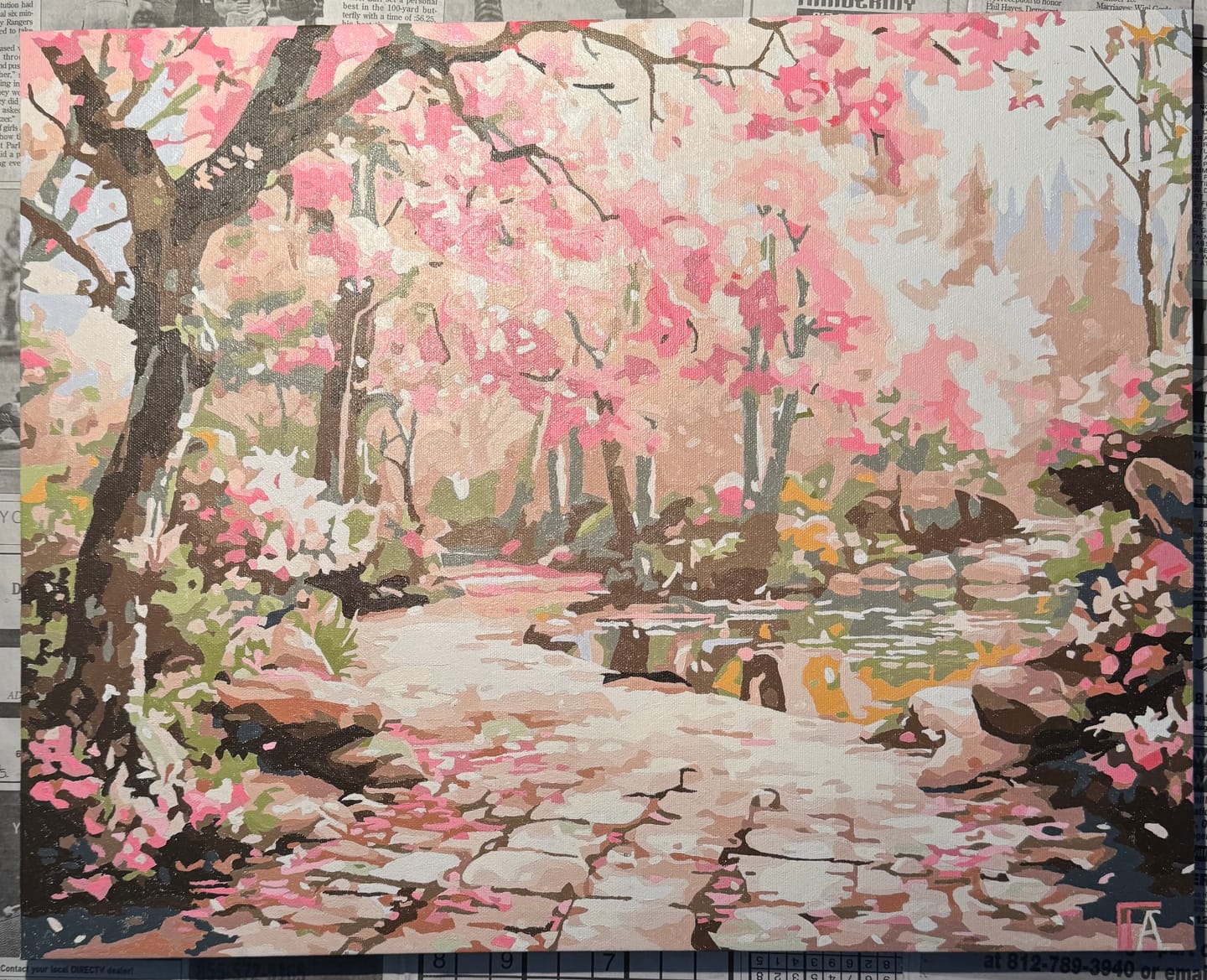 Customer photo review of Serene Sakura Stone Path
