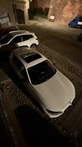 Customer photo review of Misunderstood Windshield Decal Sticker