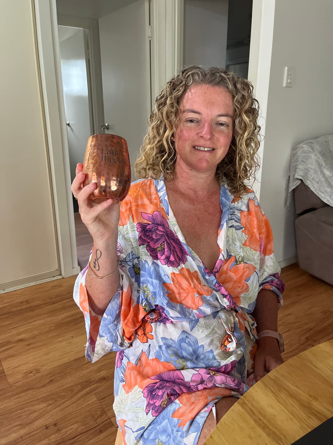 Customer photo review of Hammered Copper Wine Mug GWP