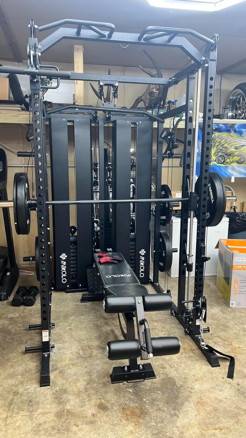 Customer photo review of HORUS™ Smith Machine Functional Trainer With Dual Weight Stack