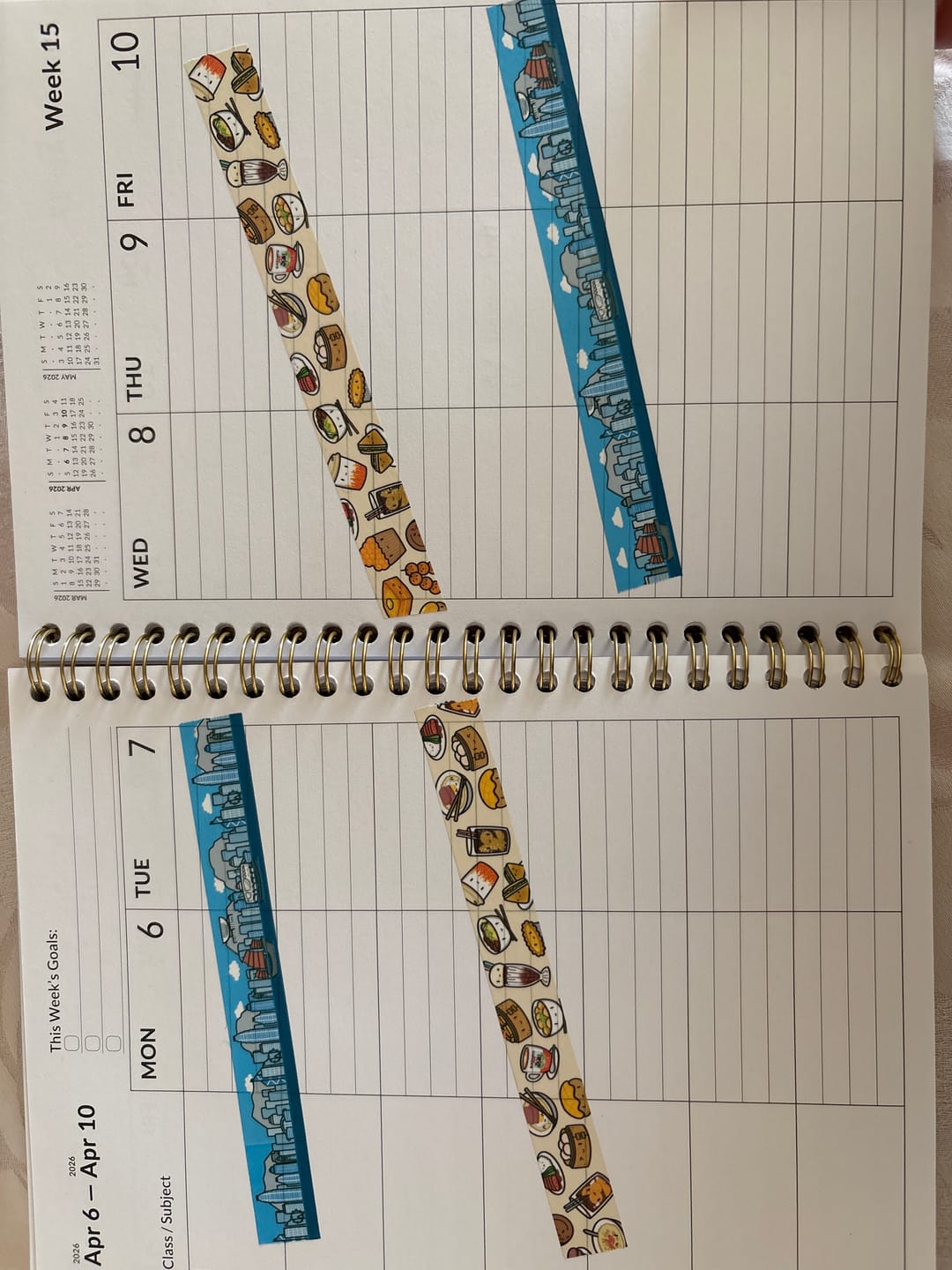 Customer photo review of Hong Kong Foodie Washi Tape