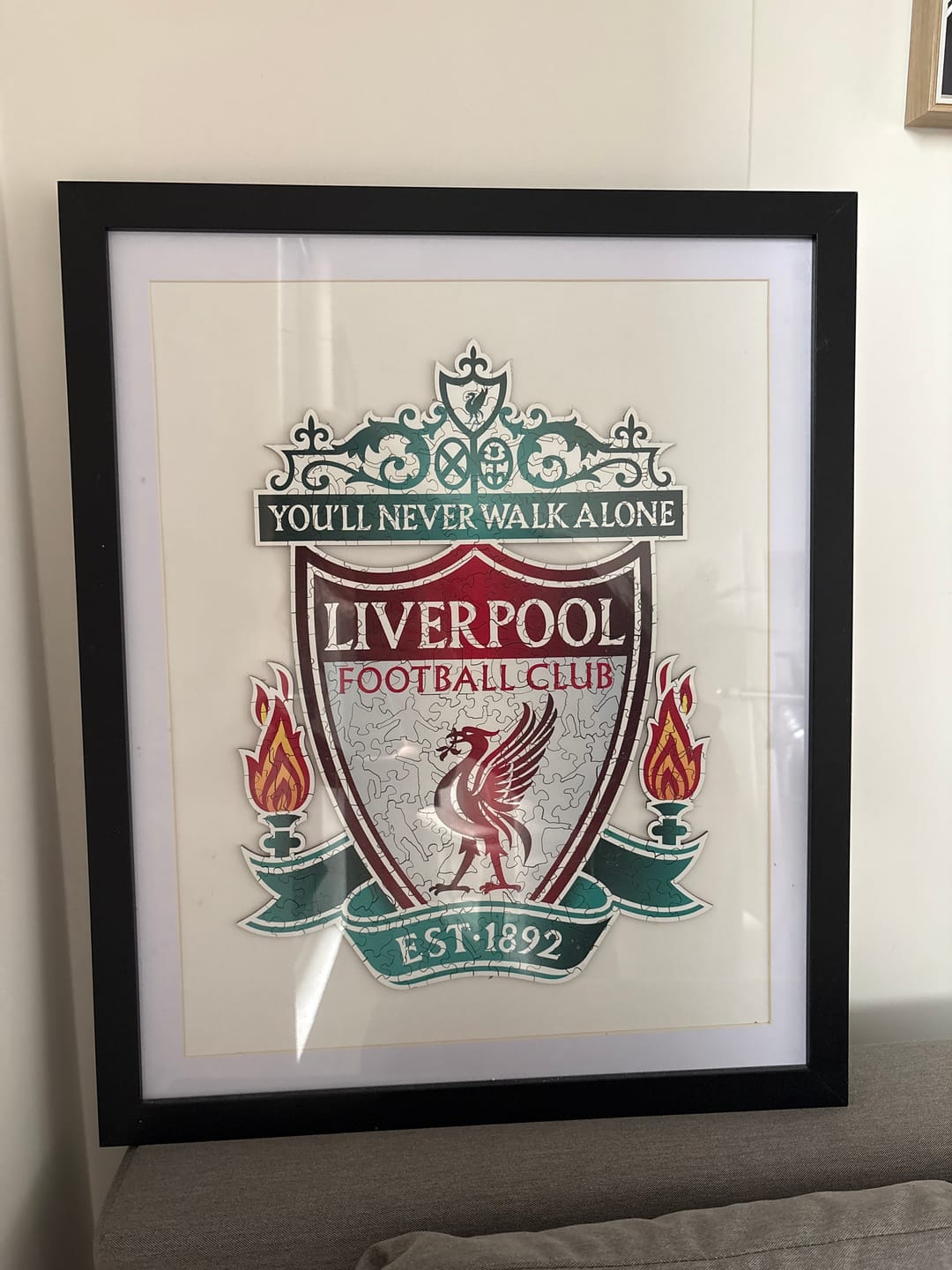 Customer photo review of Liverpool FC® Logo - Wooden Puzzle