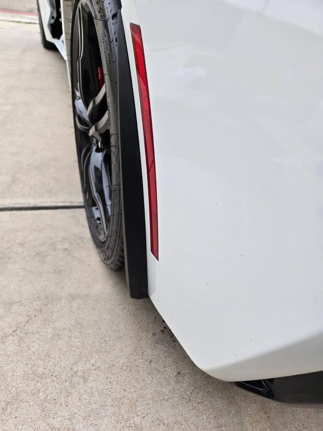 Customer photo review of Corvette C7 Extended Front & Rear Splash Guards