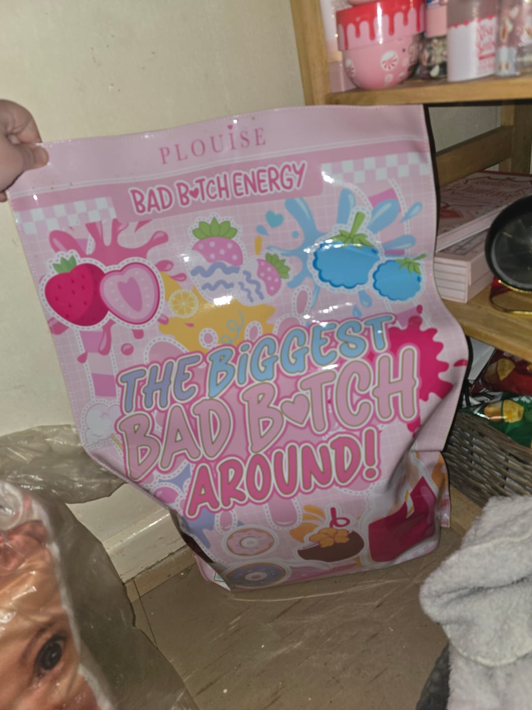 Customer photo review of P. Louise The Biggest Bad Bitch Around Jelly Bag