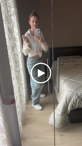 Customer video review of Jeans Baloon con toppe leopardate