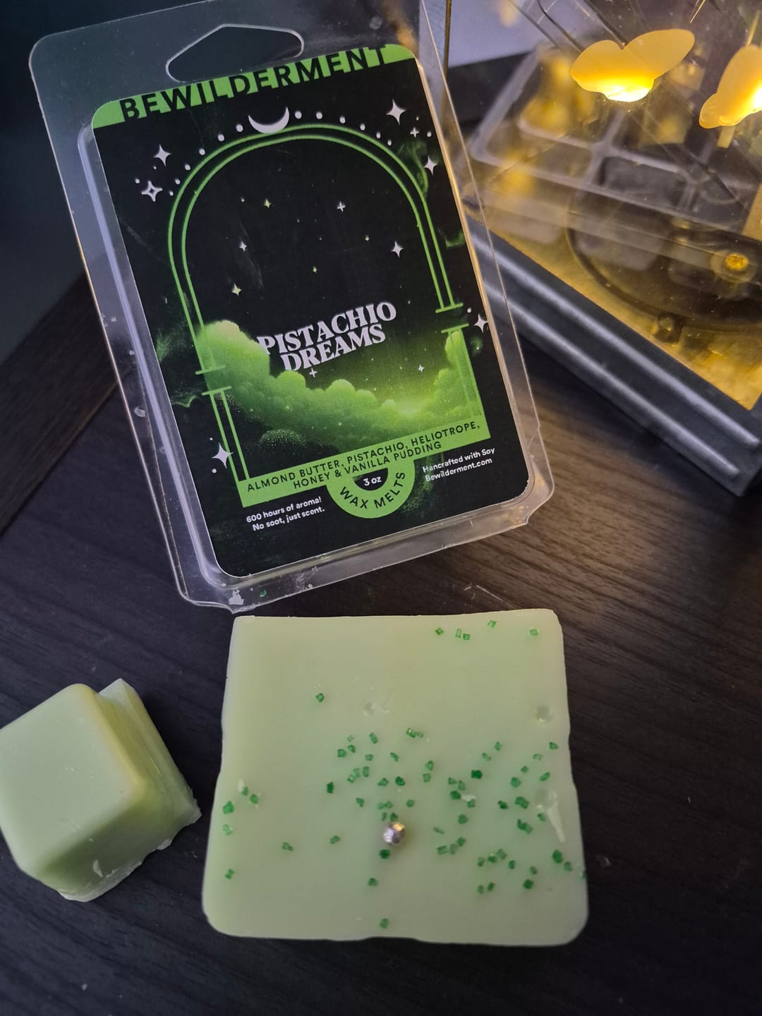 Customer photo review of Pistachio Dreams Wax Melts