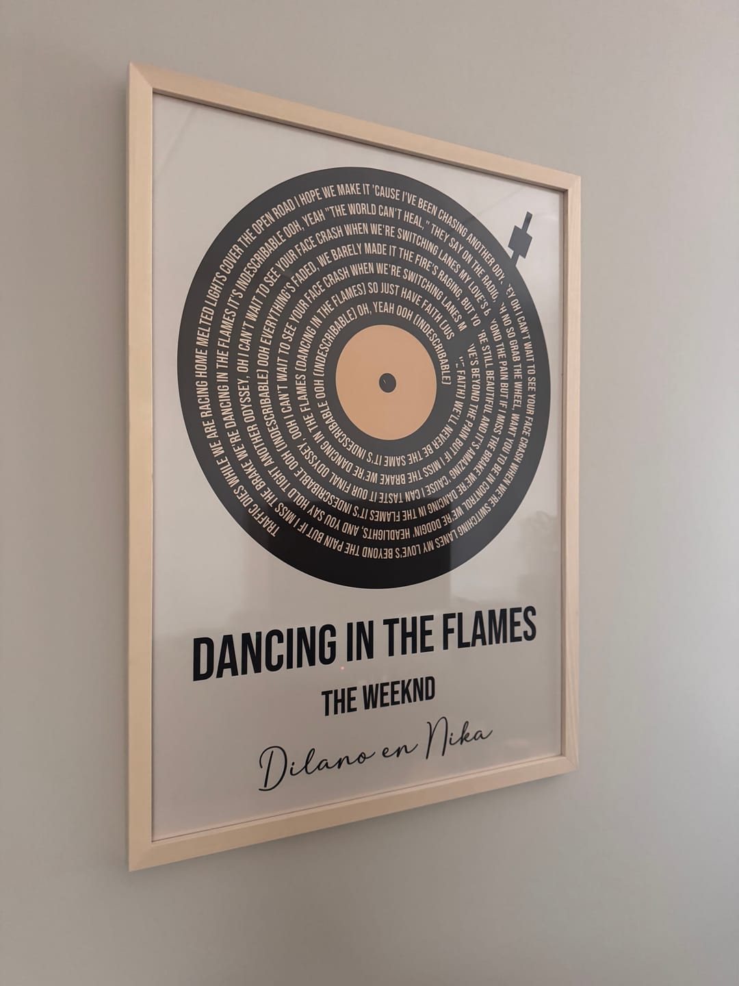 Customer photo review of Vinyl songtekst