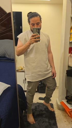 Customer photo review of NeoTerra Muscle CutOff - Taupe