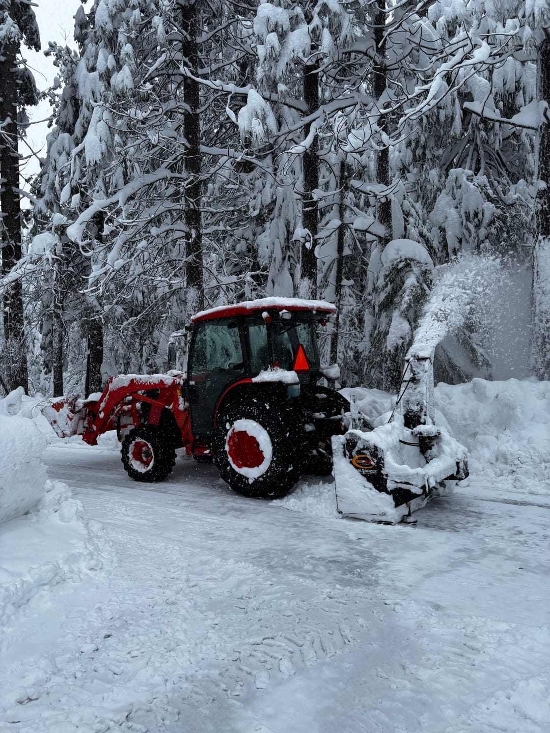 Customer photo review of Quick Snow-Away RP - 3-Point PTO Rear Pull Snowblower