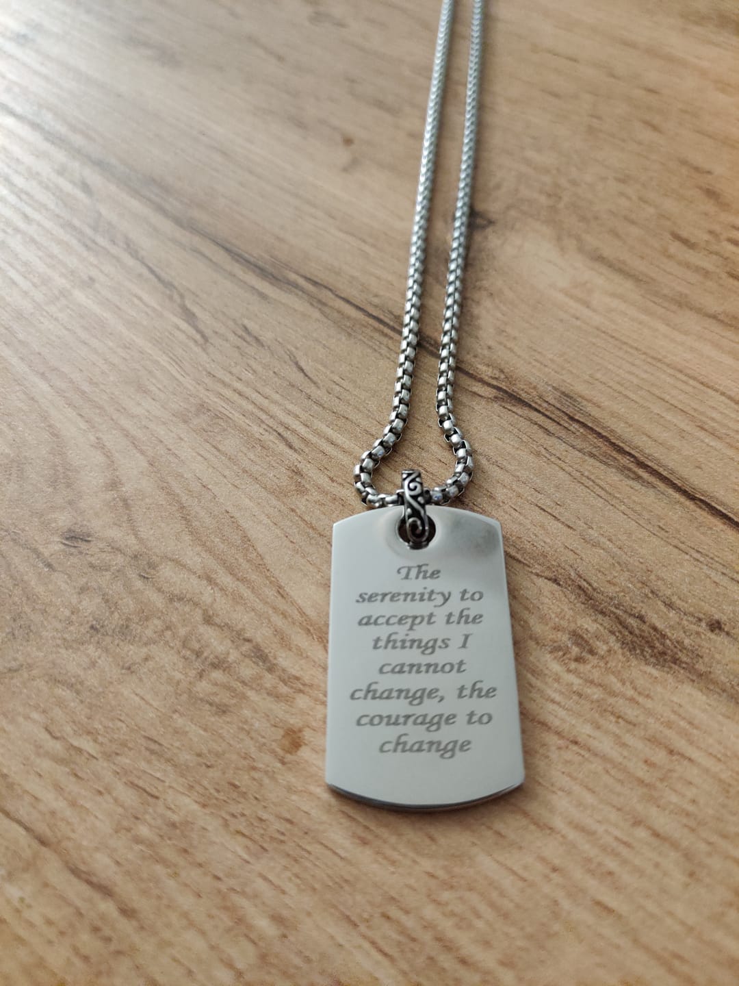 Customer photo review of Detailed Dog Tag