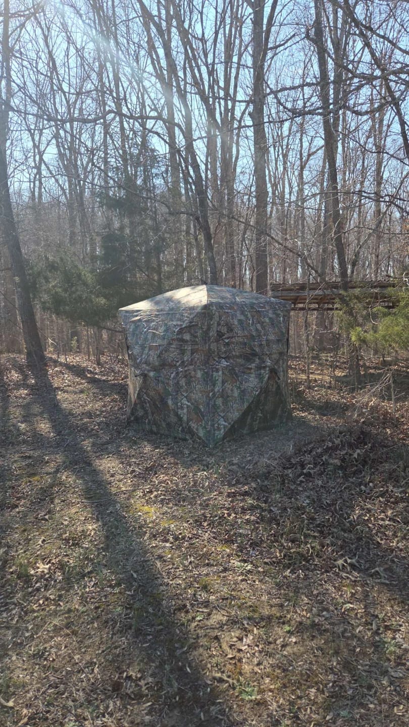 Customer photo review of VisX/VisMax 270 Degree See Through Pop Up Hunting Blind
